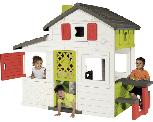 Căsuță de joacă din plastic cu copii