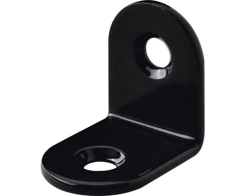 Colțar de legătură Hettich 20x20x15 mm, oțel negru, pachet 50 bucăți