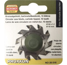 Disc circular Proxxon cu zece dinți, cu vârfuri din carbură