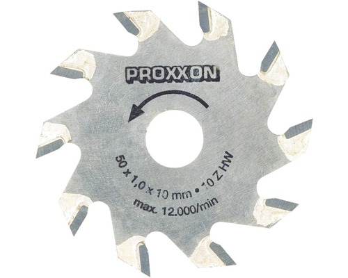 Disc debitare Ø50x1x10 mm, 10 dinți din tungsten, pentru Proxxon Micromot KS230