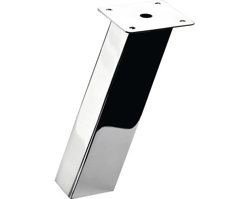 Console tejghea bar Hettich 40x40x165 mm, max. 15kg, oțel cromat, 2 bucăți Picior de mobilier din oțel, pătrat