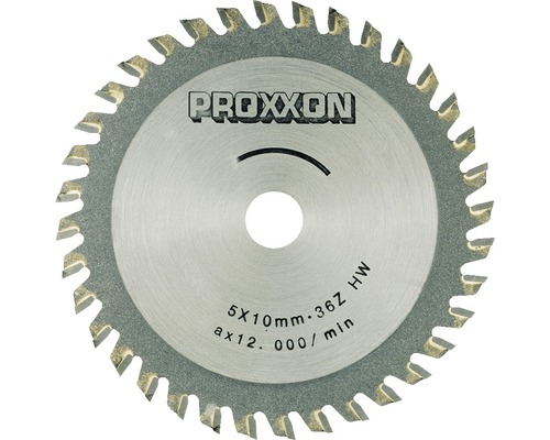 Disc debitare Ø80x1,5x10 mm, 36 dinți din tungsten-carbid, pentru Proxxon Micromot FET