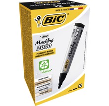 Marker permanent Bic 2000 negru, vârf de scriere în formă rotunjită-thumb-1