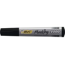 Marker permanent Bic 2000 negru, vârf de scriere în formă rotunjită-thumb-0
