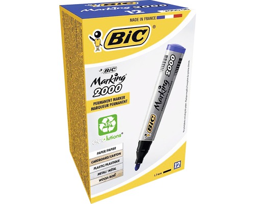BIC Marking 2000 marker permanent, set 12 bucăți
