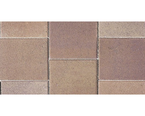 Dală beton Semmelrock Rettango brun roșcat 40x40x5 cm