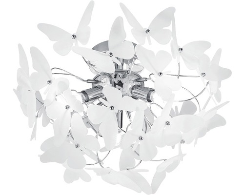 Lumină de tavan cu design fluture și mai multe becuri