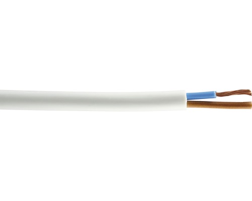 Cablu MYYM (H05VV-F) 2x1 mm² alb, inel 25m