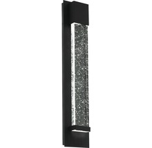 Lumină de perete exterioară LED neagră cu element de iluminare
