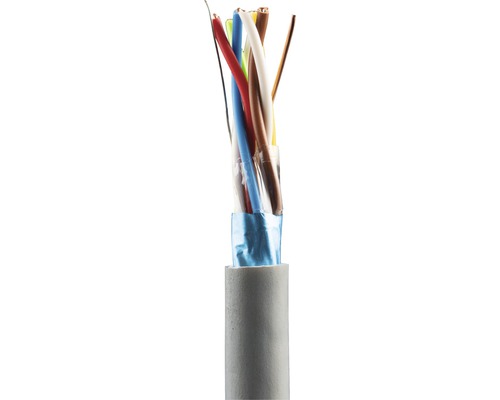 Cablu telefon JY(ST)Y 3x2x0,8 mm² gri, inel 10m Cablu cu diferite fire colorate