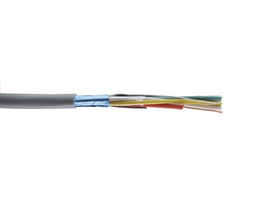 Cablu telefon JY(ST)Y 2x2x0,8 mm² gri, inel 20m Cablu multi-fir cu mai multe fire izolate