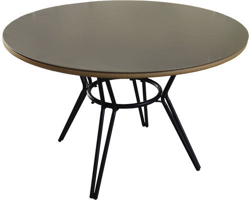 Masă rotundă cu picioare metalice