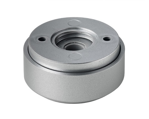 Picior mobilă rotund Hettich Ø55x18 mm, înălțime reglabilă, plastic argintiu Soclu metalic pentru lampă