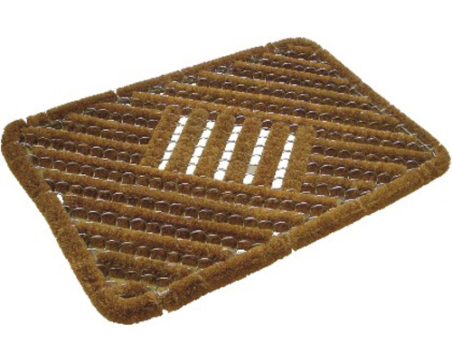 Covoraș din fibre de cocos cu structură tip grilaj