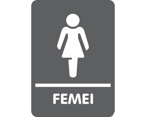 Indicator semnalizare „Toaletă femei”, plastic
