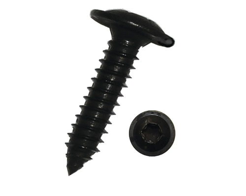 Șuruburi pentru tablă cu cap semibombat Torx Dresselhaus 4,8x13 mm oțel inox A2 negru, 100 bucăți