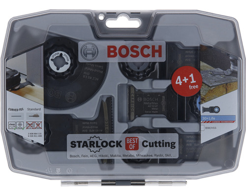 Set de lame de ferăstrău oscilant Bosch Starlock multi-tool în ambalaj de plastic