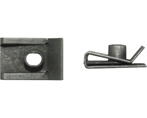 Două vederi ale unei piulițe trapezoidale