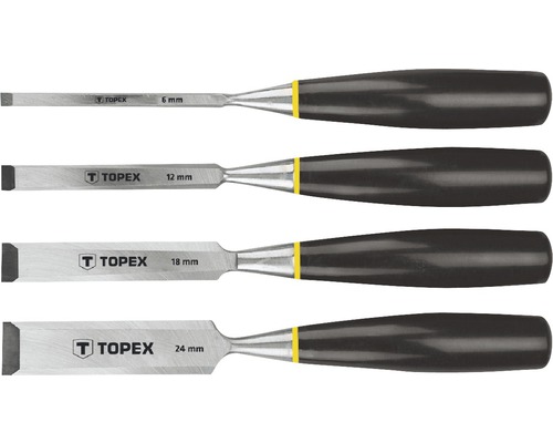 Set dălți plate manuale Topex 6-24 mm, 4 piese