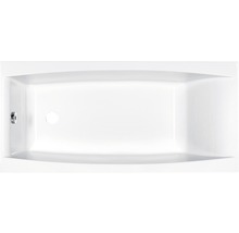 Cadă dreptunghiulară văzută de sus cu set de scurgere