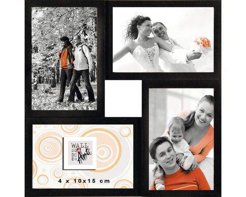 Ramă foto multiplă, colaj 4 poze, negru 30x30 cm Ramă foto multiplă, colaj 4 poze, negru 30x30 cm