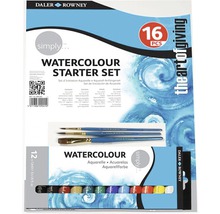 Set de bază acuarele Daler Rowney, 16 piese