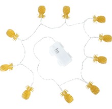 Ghirlandă luminoasă cu lumini în formă de ananas și compartiment pentru baterii