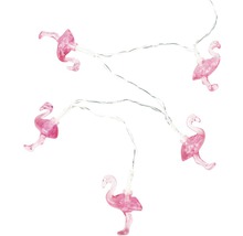 Șir de lumini cu motive flamingo