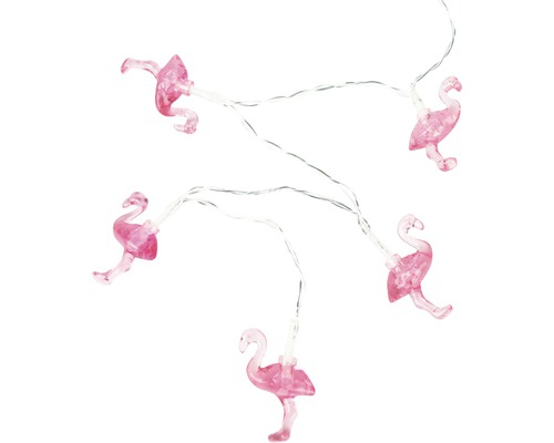 Șir de lumini cu motive flamingo