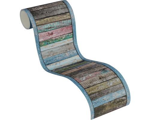 Rola de tapet cu model de scânduri de lemn