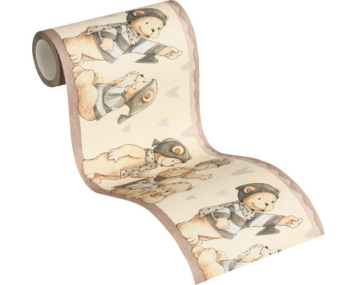 Bordură de tapet cu urși de pluș în costume de supereroi