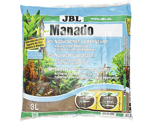 Substrat decorativ pentru acvariu JBL Manado, 3 l Pachet substrat JBL Manado, 3 litri, pentru acvarii
