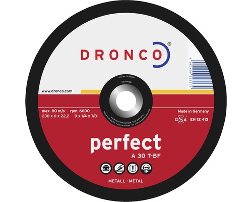 Disc polizare metale Dronco Perfect Ø180x6x22,23 mm