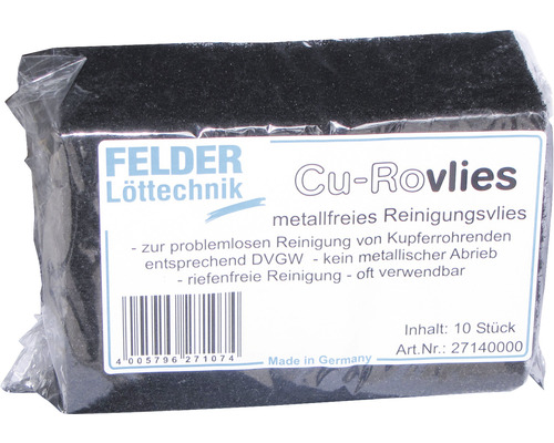 Felder Löttechnik Cu-Rovlies, fleece de curățare fără metal, pachet de 10 bucăți
