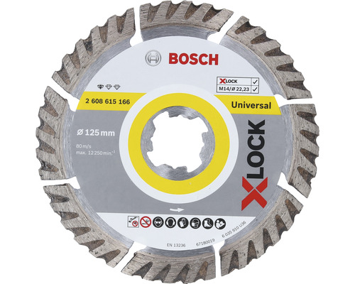 Disc debitare segmentat Bosch Zubehör Universal Ø125x22,23 mm, pentru mandrină X-LOCK System