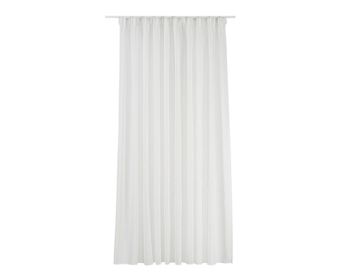 Fular decorativ alb cu suspensie cu bandă de încrețire