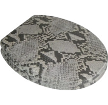 Capac WC cu model de piele de șarpe