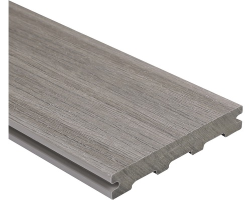 Profil terasă Konsta gri deschis WPC 23x142x3000 mm Decking terasă din compozit lemnos