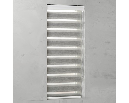 Fereastră cu rulou dublu opac gri