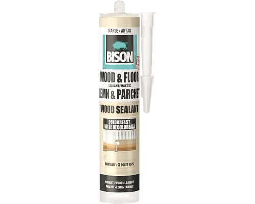 Mastic pentru lemn Bison Wood Sealant arțar 300 ml Sigilant Bison pentru lemn și podea, arțar