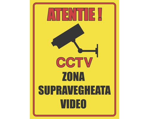 Indicator semnalizare supraveghere video CCTV