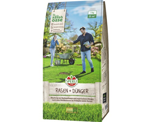 Ambalaj semințe de gazon și îngrășământ de la Sperli pentru 25 de metri pătrați