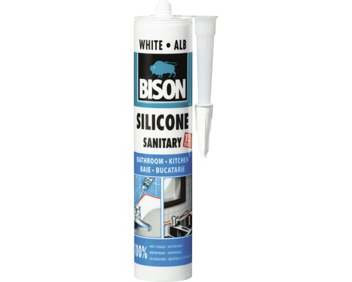 Silicon sanitar Bison alb 280 ml