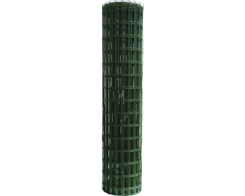 Plasă gard zincată plastifiată Hortaplast 1,8x25 m verde
