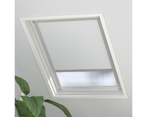 Rulou opac fereastră de mansardă Soluna Skylight 2.0 MK04 alb 61,3x79,5 cm