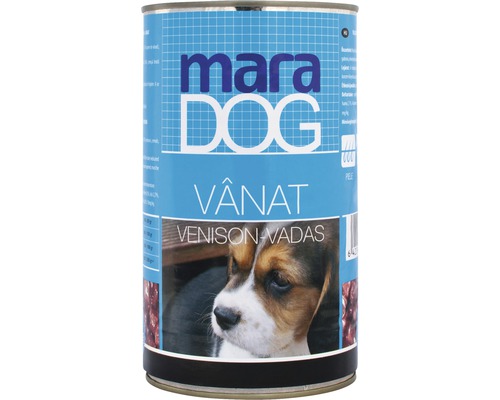 Hrană umedă pentru câini MaraDog cu vânat 1,25 kg
