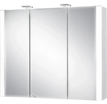 Dulap baie cu oglindă Jokey Jarvis, iluminare LED, PAL, 80x69 cm, alb, IP 20-thumb-0