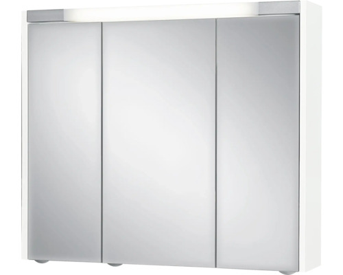 Dulap baie cu oglindă Jokey Sarto III, cu iluminare, lemn, 80x69 cm, alb, IP 20