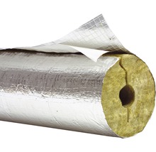 Cochilie din vată bazaltică cașerată cu aluminiu ∅ 27 mm, grosime 30 mm, 1m-thumb-1