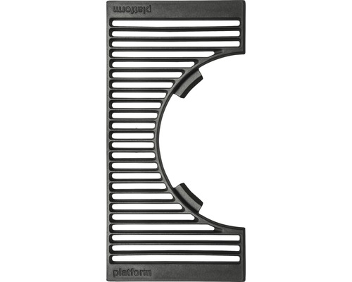 Placă de grătar semi-rotund Tennker Halo, 48 x 24 cm, fontă